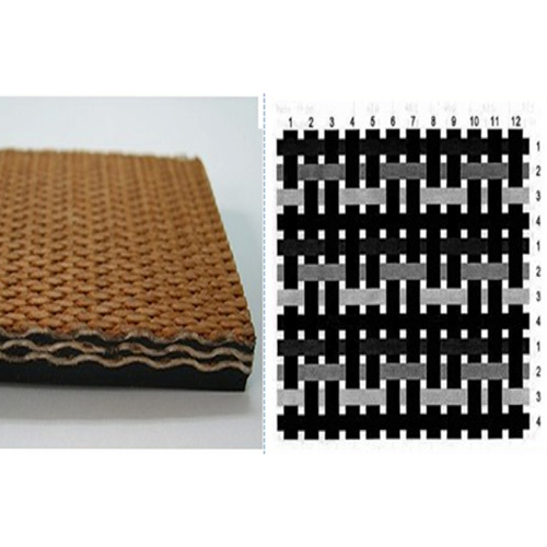 Crows foot weave (CFW) fabric belt